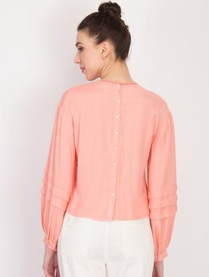 button up back solid top - 17032847 - Standard Image - 3