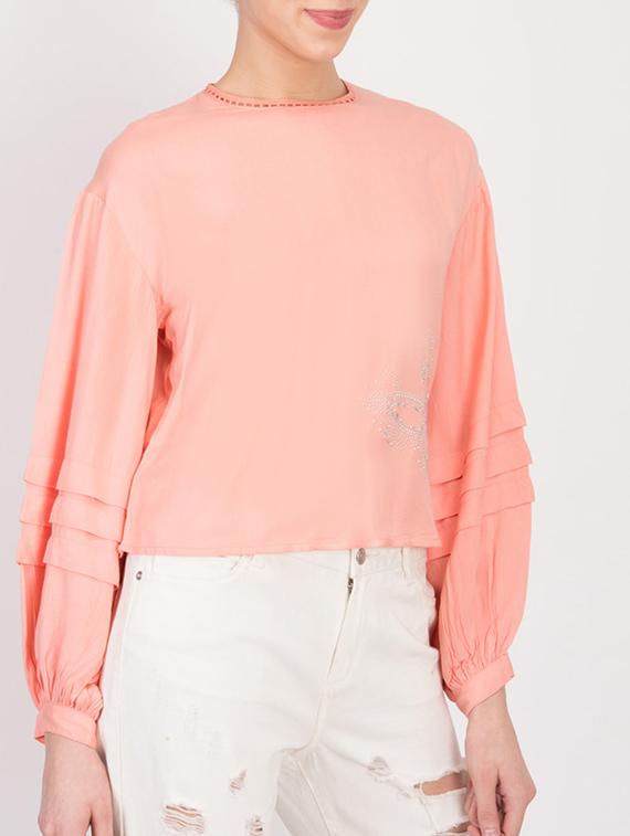 button up back solid top - 17032847 - Zoom Image - 5