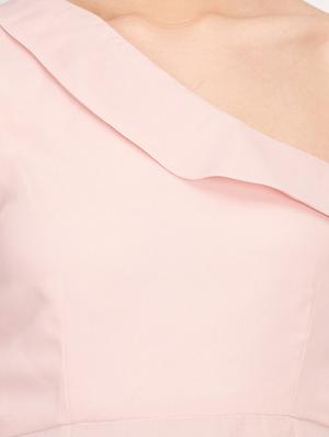rosewater pink single shoulder top - 17032886 - Standard Image - 6