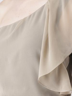 single shoulder a-line dress - 17033924 - Standard Image - 6