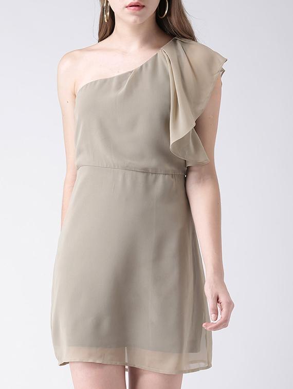 single shoulder a-line dress - 17033924 - Zoom Image - 5
