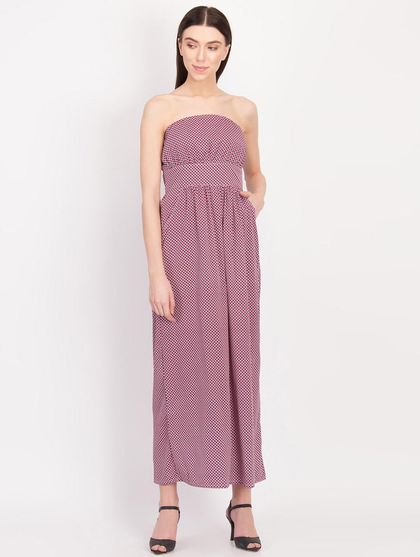 printed tube maxi dress - 17033925 - Zoom Image - 1