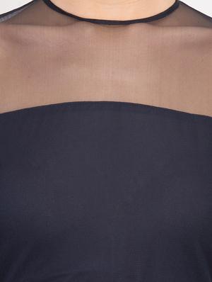 frilled hem sheer sheath dress - 17033949 - Standard Image - 6