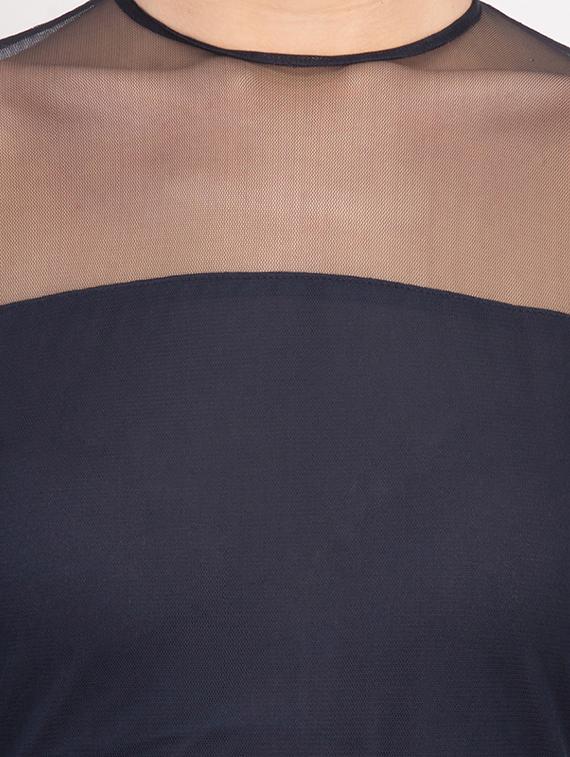 frilled hem sheer sheath dress - 17033949 - Zoom Image - 6