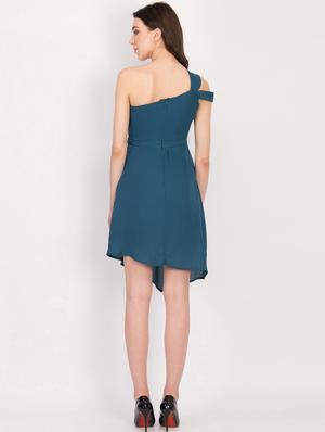 single shoulder asymmetric dress - 17033950 - Standard Image - 3
