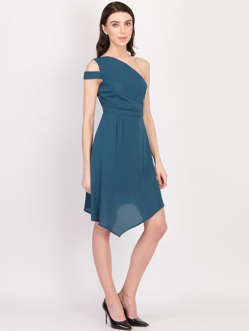 single shoulder asymmetric dress - 17033950 - Zoom Image - 2