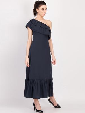 single shoulder maxi dress - 17033954 - Standard Image - 2