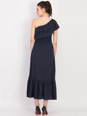 single shoulder maxi dress - 17033954 - Standard Image - 3