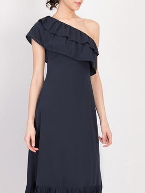 single shoulder maxi dress - 17033954 - Standard Image - 5