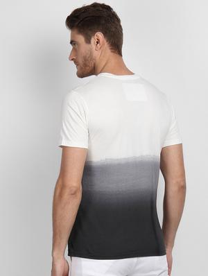 white ombre pocket tshirt - 17034076 - Standard Image - 3