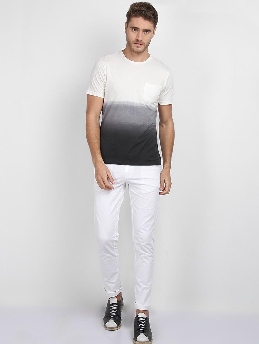white ombre pocket tshirt - 17034076 - Zoom Image - 4
