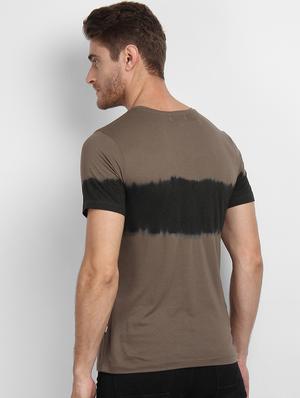 olive green tie and dye tshirt - 17034084 - Standard Image - 3