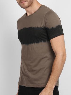 olive green tie and dye tshirt - 17034084 - Standard Image - 5