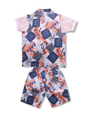 blue cotton dungarees twin set - 17034691 - Standard Image - 2