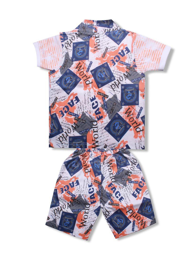 blue cotton dungarees twin set - 17034691 - Zoom Image - 2