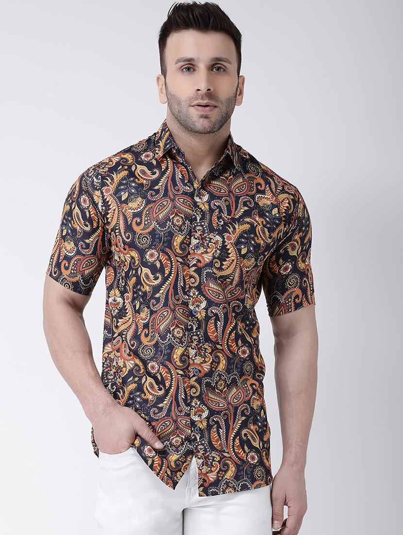 multi colored paisley print casual shirt - 17034796 - Zoom Image - 1