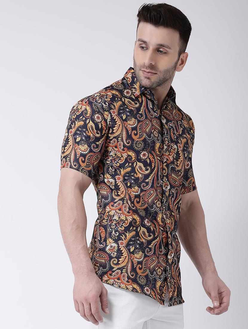 multi colored paisley print casual shirt - 17034796 - Zoom Image - 2