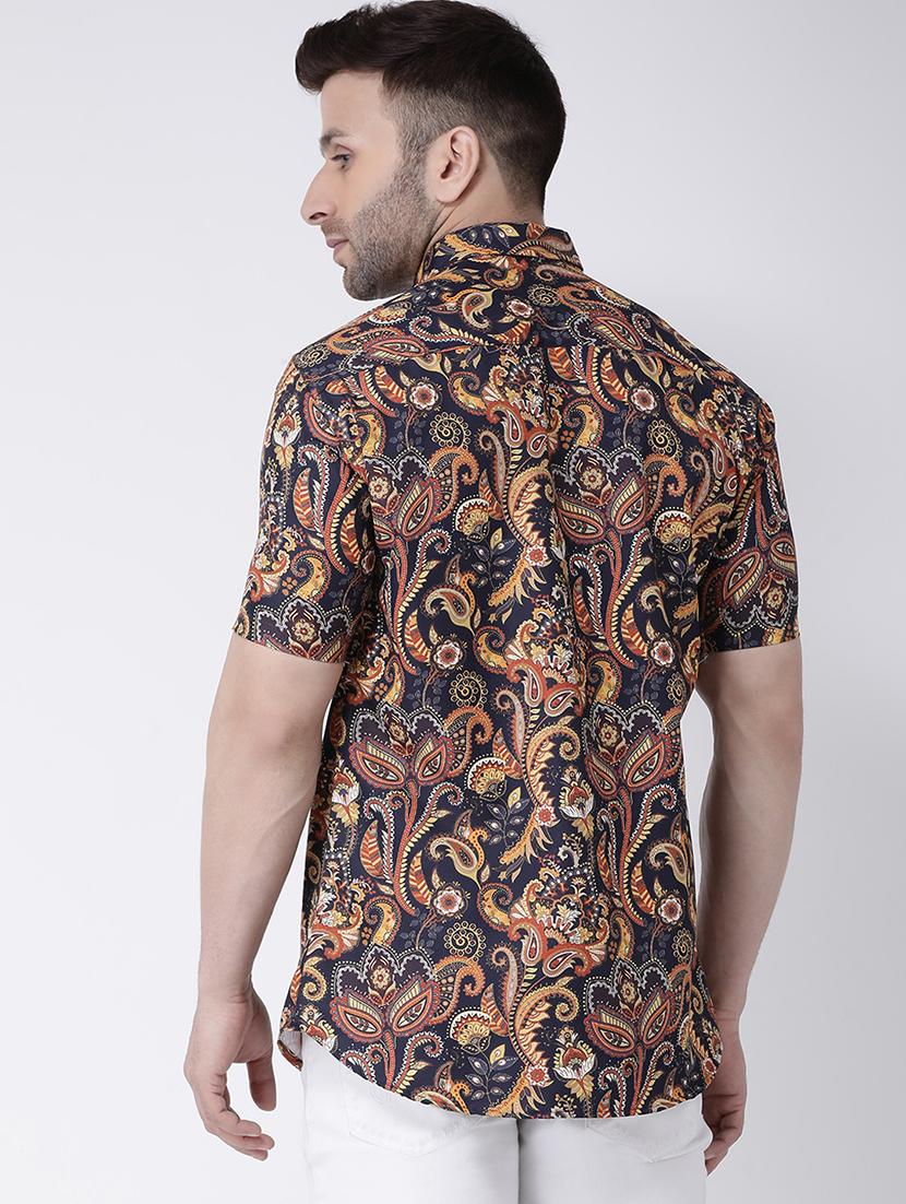 multi colored paisley print casual shirt - 17034796 - Zoom Image - 3