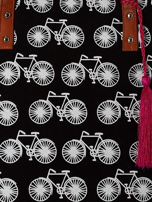 printed canvas regular tote - 17034811 - Standard Image - 4