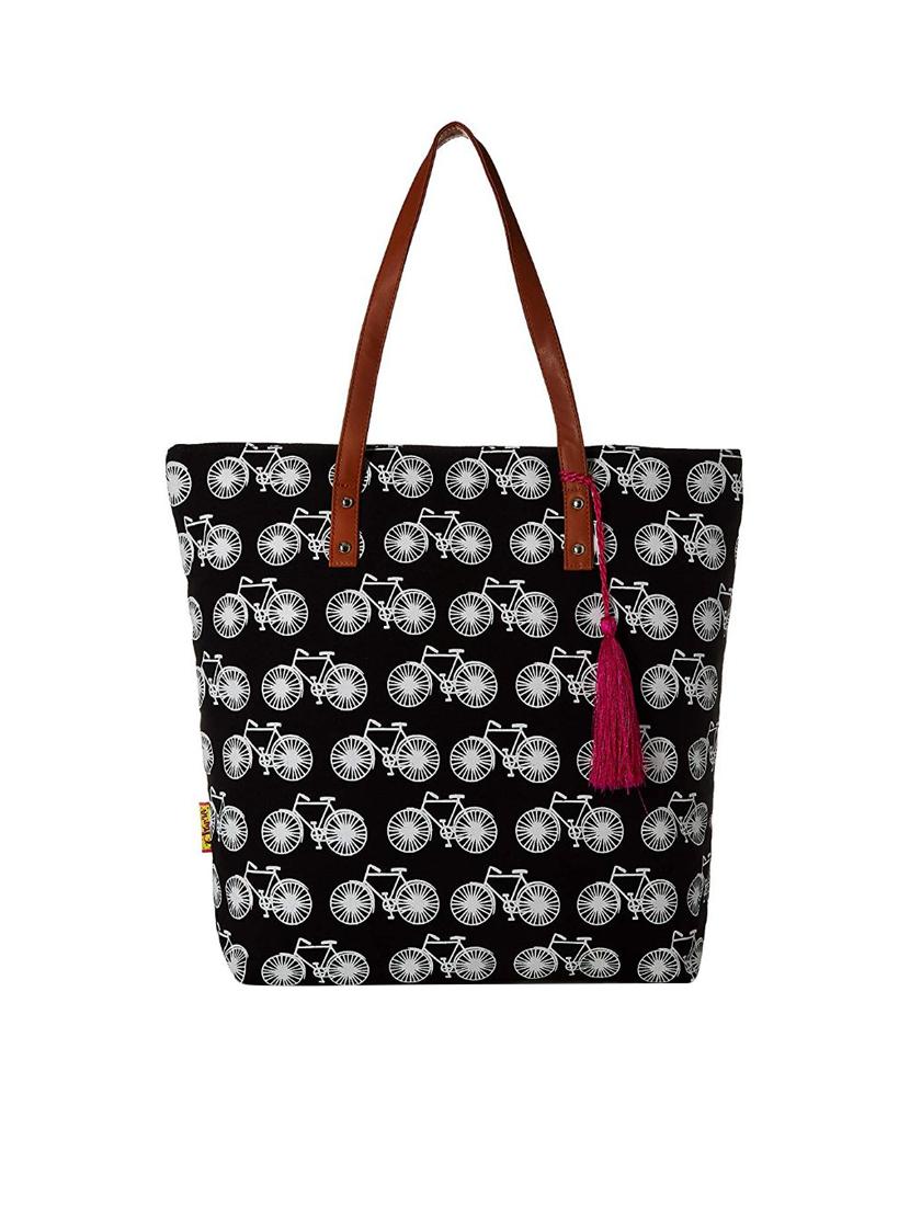 printed canvas regular tote - 17034811 - Zoom Image - 1