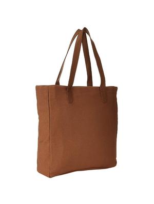 brown leatherette (pu) regular tote - 17034842 - Standard Image - 2