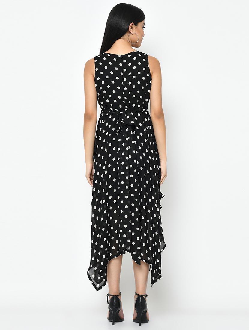 polka dot asymmetric dress - 17035645 - Zoom Image - 3