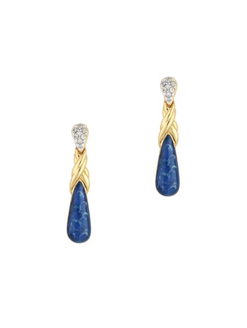 blue metal drop earring - 17041193 -  Standard Image - 0