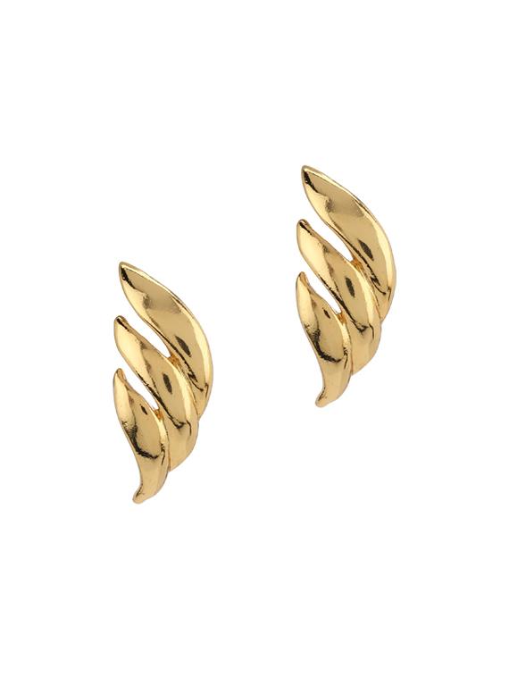 gold metal studs earring - 17041225 - Zoom Image - 1