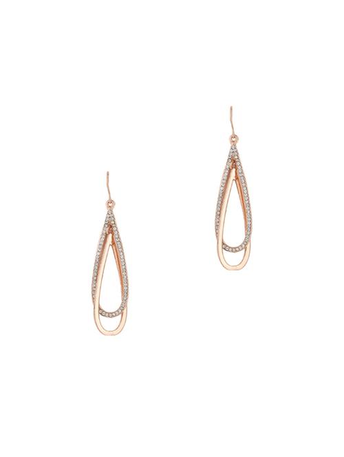 gold metal drop earring - 17041235 -  Standard Image - 0