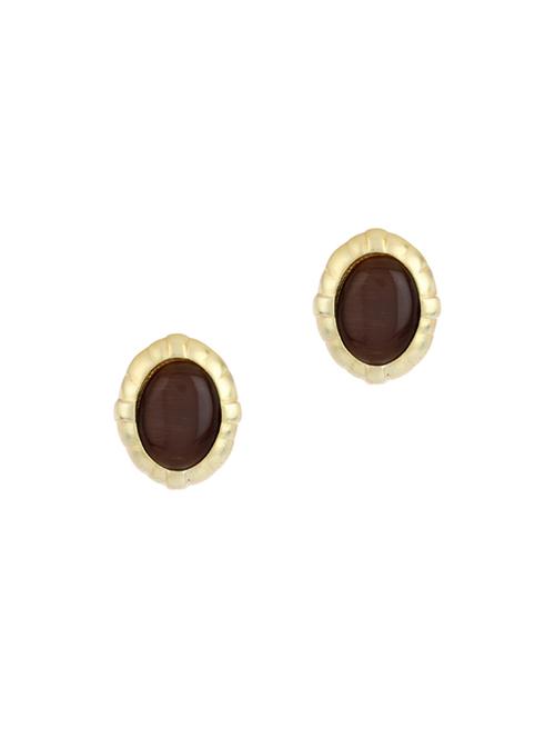 gold metal studs earring - 17041408 -  Standard Image - 0