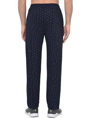 black and grey printed track pant - 17059398 - Standard Image - 3