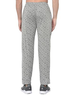 black and grey printed track pant - 17059398 - Standard Image - 5