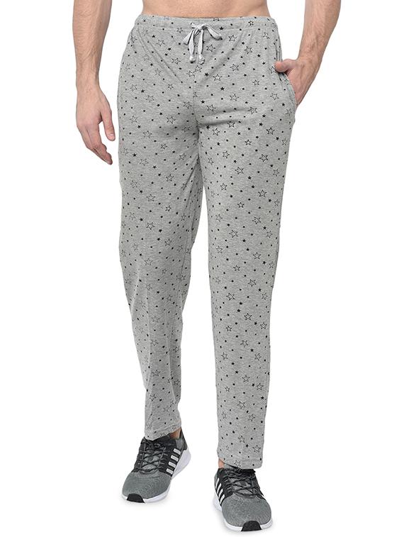 black and grey printed track pant - 17059398 - Zoom Image - 4