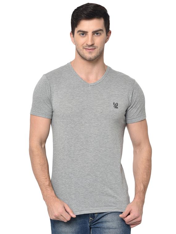 grey solid combo t-shirt - 17059670 - Zoom Image - 4