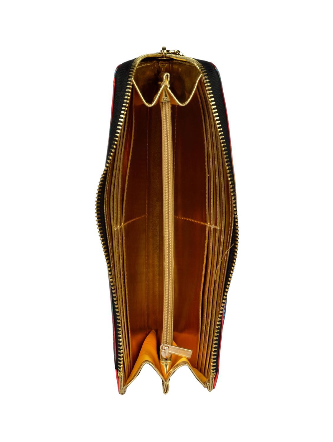 multi colored satin regular clutch - 17060119 - Zoom Image - 3