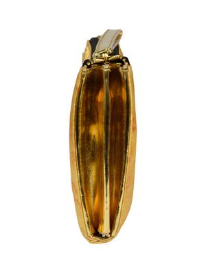 yellow satin regular clutch - 17060132 - Standard Image - 4