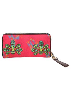 multi colored satin regular clutch - 17060147 - Standard Image - 2
