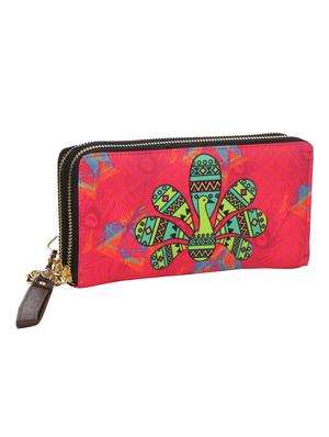 multi colored satin regular clutch - 17060147 - Standard Image - 4