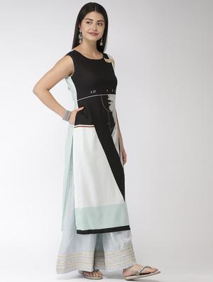 printed straight kurta - 17060695 - Standard Image - 2
