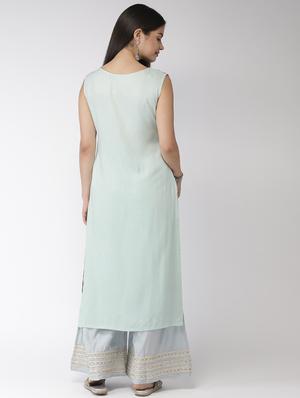printed straight kurta - 17060695 - Standard Image - 3