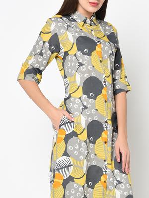 printed straight kurta - 17060706 - Standard Image - 5