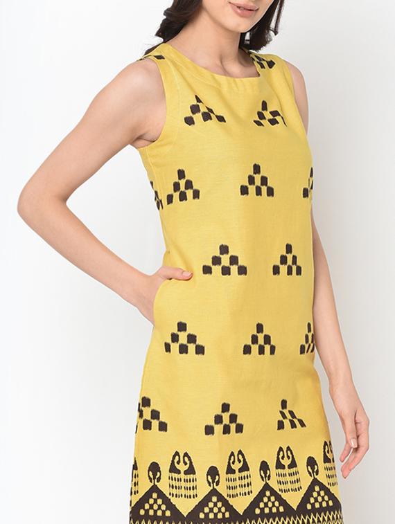 printed a-line ethnic dress - 17060712 - Zoom Image - 5