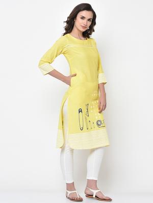 pastel straight kurta - 17060721 - Standard Image - 4