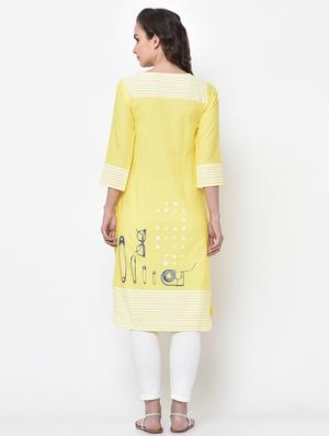 pastel straight kurta - 17060721 - Standard Image - 5