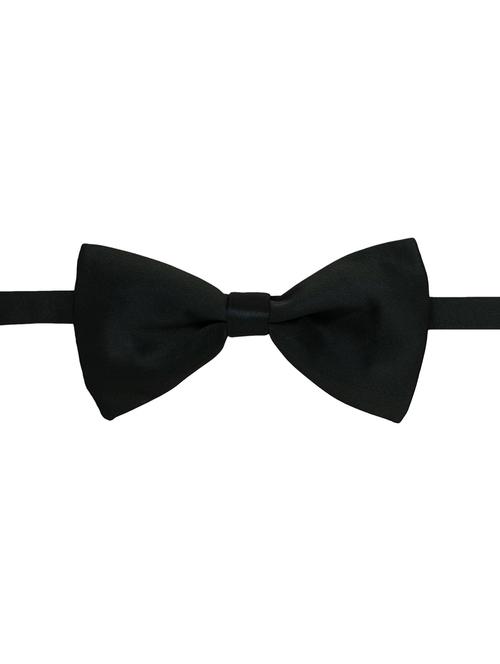 black poly satin bow ty - 17062293 - Standard Image - 1