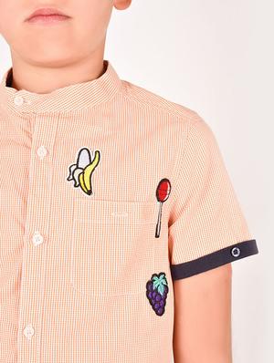 orange cotton shirt - 17062589 - Standard Image - 5