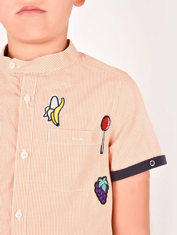 orange cotton shirt - 17062589 - Zoom Image - 5