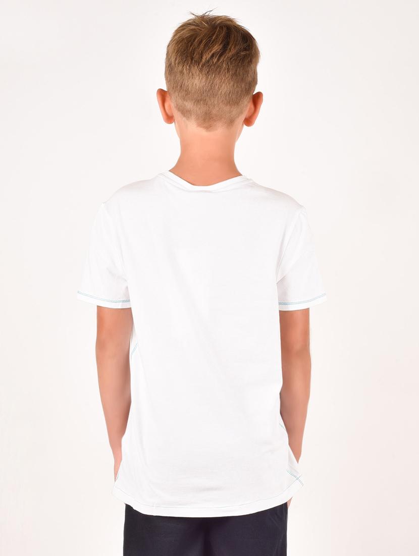 white cotton tshirt - 17062595 - Zoom Image - 3