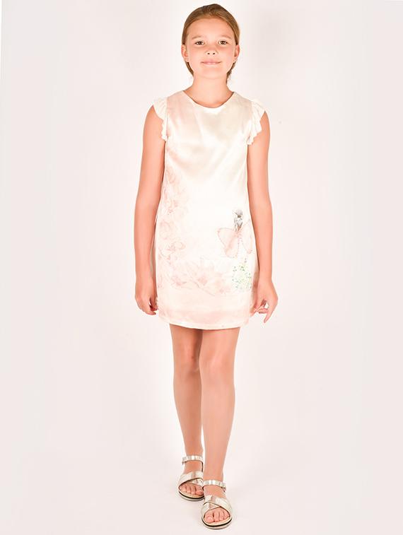 white polyester frock - 17062597 - Zoom Image - 1