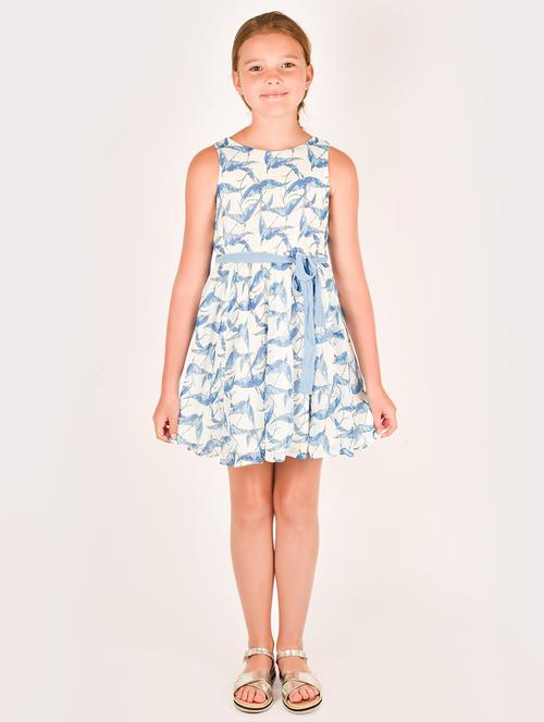 blue cotton frock - 17062598 - Standard Image - 1
